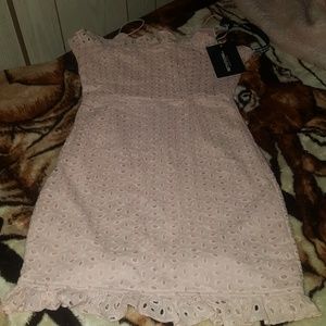 Light Pink Strappy Ruffled Dress